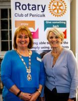 President Rhona Sommerville and Theresa Douglas